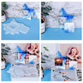 Miniatyrbilde 3 av 5: Resin Epoxy DIY Stjerne Bilderamme Dekor Silikonform Smykkelaging