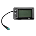 Miniatyrbillede 1 af 5: 36V 48V LCD Elektrisk Cykel Display GD01, 5 Pin Vandtæt Stik, 22.2mm Styr