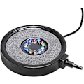 Miniatyrbillede 1 af 5: Akvariefisketank Luftgardin Boblesten Disk med 12 Flerfarvede LED'er