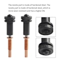 Miniatyrbillede 5 af 5: Opgraderede High Flow 0.4mm Dyser Hærdet Stål/Kobber/Titanium /TC4 Materiale til Hotends 3D Printer Dele