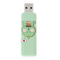 Miniatyrbillede 2 af 5: U Disk USB2.0 Push Pull Hukommelse Flash Drev Firmagave Bil Computer Tilbehør (Mælke Te Lille Dinosaur 128GB)