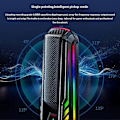 Miniatyrbillede 5 af 5: NY HK4 RGB Gaming Mikrofon Professionel Live Streaming Kondensator Desktop USB Støjreducerende Po