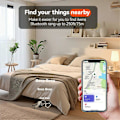 Pikkukuva 2 / 5: Locator Smart Tag Toimii Find My -sovelluksessa BLE Globaali Paikannusjäljitin Avaimenperälle Lompakolle, A