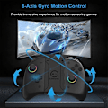 Miniatyrbillede 5 af 5: LinYuvo KS53 JoyPad Til Nintendo Switch Trådløs Bluetooth Controller Auto-Fire Gamepad Controller Kompatibel Nintendo Joystick