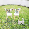 Miniatyrbilde 5 av 5: WJTG Blomsterpikekurv for Bryllup Rustikk Jute Bryllupsblomsterkurv J