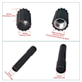 Miniatyrbillede 5 af 5: Højtryksvaskerslangeindsatsfittings DN6 D14mm Ringmutter M22 Bilvask Vandrensningsslange Rørfitting Twist Connector