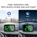 Miniatyrbild 5 av 5: Universal Digital GPS Hastighetsmätare KMH Påminnelse Meter HD LCD Display Plug and Play Stor Font för Alla V