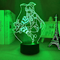 Miniatyrbild 3 av 5: Pojke/flicka Sovrum Anime Kancolle /shimakaze Figur LED-lampa 7/16 Färg Fjärrkontroll Nattlampa 3D Illusion Lampa För Sovrumsinredning USB-lampa Atmosfär