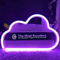 Miniatyrbillede 1 af 5: Cloud Neon Skilte, batteridrevet eller USB-drevet skiltformet dekorationslys Soveværelse Æstetisk Teenager Pige Børneværelse Jul Fødselsdag - lilla
