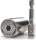 Premium Universal Topnøgle-topnøgle Multifunktionel-universal Møtrik Reparationshåndværktøj 7-19mm Med Adapter