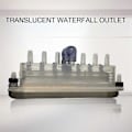 Miniatyrbilde 5 av 5: 10.6\" Boblebad Klar Kropp LED Foss Spa Vann Gardin Vannfunksjon jy