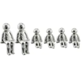 Miniatyrbillede 2 af 5: 10 År Vi Skabte En Familie Tin Skulptur Figurer-Yvan