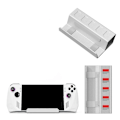 Miniatyrbilde 3 av 5: For Ally Håndholdt Stasjonær Aluminium Legering Stativ Steamdeck/switch Mobiltelefon Bærbar Enkel Stativ, sølv