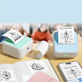 Miniatyrbillede 3 af 5: Bærbar Termisk Printer Mini Printer med Stickers Printer til Noter Journal DIY Børnegave Grøn