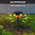 Miniatyrbild 5 av 5: Solar Infraröd Alarm Rörelsesensor Detektor Utomhus Vattentät Djuravvisare Säkerhetslarm 129dB Hundskall Gul