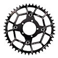 Miniatyrbillede 1 af 5: 104BCD Kædering Adapter+Kædehjul 46T til BBS01 BBS02 Mid Drive Motor Elektrisk Cykel Del Bl
