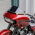 Miniatyrbillede 3 af 5: Vindskærms Trim Lys Vindskærm Kåbe LED Blinklys Kørelys Til Road Glide Modeller - Sort
