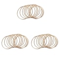 Miniatyrbillede 1 af 5: 30 stk. 3 tommer guld drømmefanger metalringe hoops makramiring til drømmefangere og håndværk