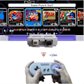 Miniatyrbillede 4 af 5: Trådløs Game Controller 2.4G Gamepad Joystick Kompatibel med SNES Mini PC Windows NS Switch Farverige Knapper