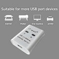 Miniatyrbild 3 av 5: USB-skrivardelningsenhet, 2 in 1 ut skrivardelningsenhet, 2-portars manuell KVM-switchsplitter