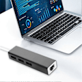 Miniatyrbillede 3 af 5: Ethernet Adapter Understøtter 100Mbps Netværk Anti-interferens Plug Play USB 4K Netværkskort med Mikro Opladningskabel Computertilbehør