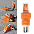 Miniatyrbilde 2 av 5: F Hunn Til Rj45 Hann Koaksial Tønnekobling Adapter Rj45 Til Rf Kontakt Konverter
