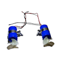 Miniatyrbilde 1 av 5: 1 Par RC Jetbåt Under vann Motor Thruster 7.4V 16800RPM CW CCW 3-Blader Propell For DIY -ROV R