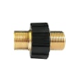 Miniatyrbillede 1 af 4: M22 Han Mands Ekstern Gevind Slange Hurtigkobling, M22 X 1.5 Han Gevind Kobber Adapter, Dobbelt Nippe 22mm Kobling Til Højtryksrenser Slange1p