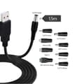 Miniatyrbillede 2 af 5: Universal 5V USB-ledning, USB til DC-kabel med 8 typer stik til Android-telefoner, , Bank, Legetøj