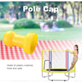 Miniatyrbillede 3 af 5: 6 Pakke Trampolin Hegnspæl Endestykker Gul Trampolin Endestykker PP Plast Trampolin Tilbehør Diameter 2,5 cm