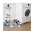 Miniatyrbillede 4 af 5: Vaskemaskine Stativ Universal Mobil Køleskabsbase Anti-vibrator Mobil Justerbar Base Til Tørretumbler R
