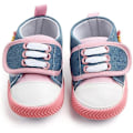 Miniatyrbild 2 av 4: Baby Pojkar Flickor Sneakers Mjuka Spädbarnsskor Anti-Slip Lätta Småbarn Första Steg--- Rosa13cm