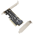 Pikkukuva 1 / 5: PCIE X8 - U.2 -sovitinkortti, kaksoisportti SFF 8643 Mini SAS HD 36Pin PCIE -sovitinkortti tavalliselle pöytäkoneelle YEMMA