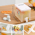 Miniatyrbillede 2 af 5: 4L Stor Drikkevare Dispenser Juice Infuser Vand Dispenser Beholder med Hane, til Servering af Cocktails, Juice, Vand (1 stk)