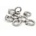Miniatyrbilde 4 av 5: 8 stk. Ringmutter Rustfritt Stål, M10 Ringmutter Øyebolt Øyemutter Øyebolt Øyemuttere Maskinvare Ringformet Hunn Gjenget Festeskrue For Tau Montering Løfting