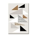 Miniatyrbillede 4 af 5: Wekity 3D Geometrisk Patchwork Væghængt Canvas Print Poster, Enkel Abstrakt Kunsttegning Dekoration til Hjemmet Stue Soveværelse Kontor og Børneværelse