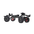 Miniatyrbillede 3 af 5: 4 stk. 64x24 mm 1,2 tommer Metal Beadlock Fælgbælte Dæksæt Til 1/18 1/24 Rc Crawler Bil Aksial Scx24 Ax