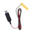 Miniatyrbild 1 av 5: Batteri till Elektrisk AAA-omvandlare Konvertera vilken 3.7V AAA-batteridriven kabel som helst