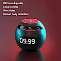 Miniatyrbild 3 av 5: Trådlös Bluetooth-högtalare Hög volym Hög ljudkvalitet Mini Väckarklocka Student Uppladdningsbar Liten Högtalare Smart Subwoofer