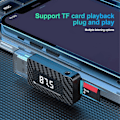Miniatyrbillede 3 af 5: Bil Bluetooth 5.3 Transmitter Receiver med LED Display Håndfri Bilopkald Trådløs Audio til FM Radio Support TF Kort