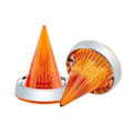 Miniatyrbillede 1 af 5: Røg Bombe Blinklys Linse Dæksel til Touring Road Glide Road 3-1/4 Tommer Flad Blinklys Lys B