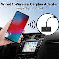 Pikkukuva 4 / 5: Langaton CarPlay langalliselle CarPlaylle, nopea ja helppo käyttö, sopii autoihin vuodesta 2015 ja IOS 10+ (musta)