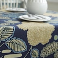 Miniatyrbild 2 av 5: Bordsduk 100% Bomull Blommig Tryckt Rektangulär Inomhus Utomhus Spilltät Tygbordsduk För Vår Sommar Fest Picknick Bröllop Kök Heminredning