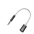 Miniatyrbilde 1 av 4: 3,5 mm hann til Type-c hunn hodetelefonkonverter flat adapter simulert rund S5J7