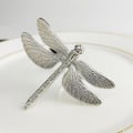 Miniatyrbild 3 av 3: 6 st Dragonfly Servett Ringar Silver DIY Hotell Bröllop Bankett Bordsplacering Metall Servett Spänne Chris