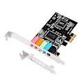 Miniatyrbilde 1 av 4: PCIe Lydkort 5.1 Internt Lydkort 3D Stereo PCI-e Lydkort 32/64 Bit PCI Express PC Lydkort CMI8738 Chip