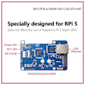 Miniatyrbild 5 av 5: .5G för 5 PCIE till NVME SSD+2.5G ETH HAT RTL8125, Stödjer RPi OS,, 2280,2242,2230 Storlek SSD