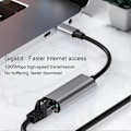 Pikkukuva 2 / 5: Type-C - RJ45 Ethernet -sovitin Gigabit-verkkokaapelisovitin, tukee 10/100/1000 Mbps