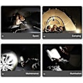 Miniatyrbilde 4 av 4: Oppladbar LED Arbeidslampe, 2 I 1 360 Graders Roterende Inspeksjonslampe Og 3W COB LED Lommelykt Med Magnetisk Base Og Krok