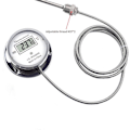 Miniatyrbilde 2 av 5: Termometer i rustfritt stål med digitalt display, vanntett probetermometer for matlaging, industri